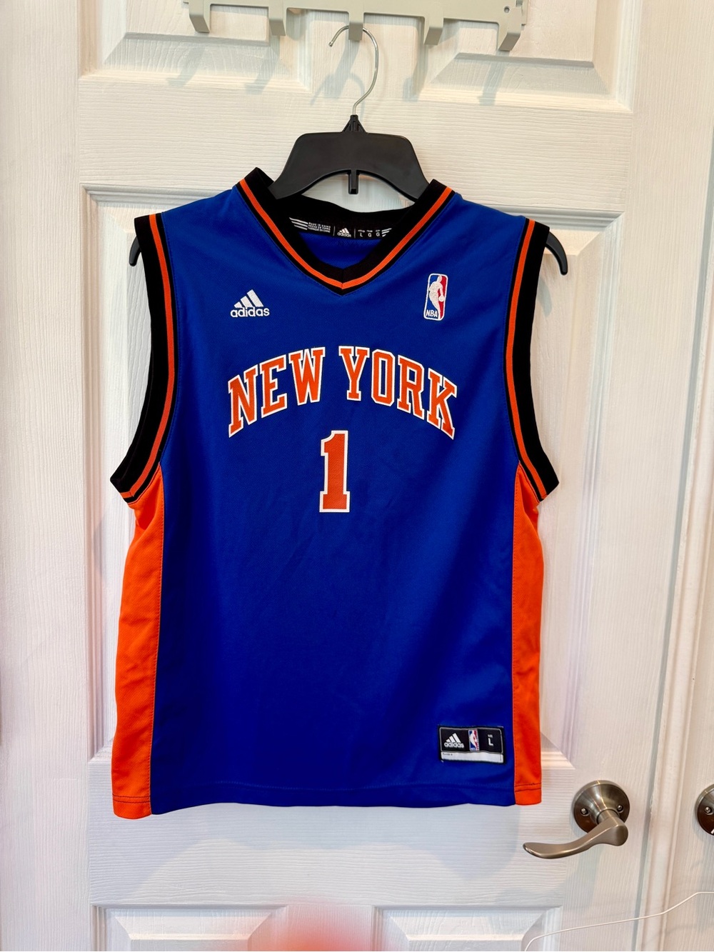 Adidas New York Knicks Amare Stoudemire #1 Jersey Youth L 14-16 Blue